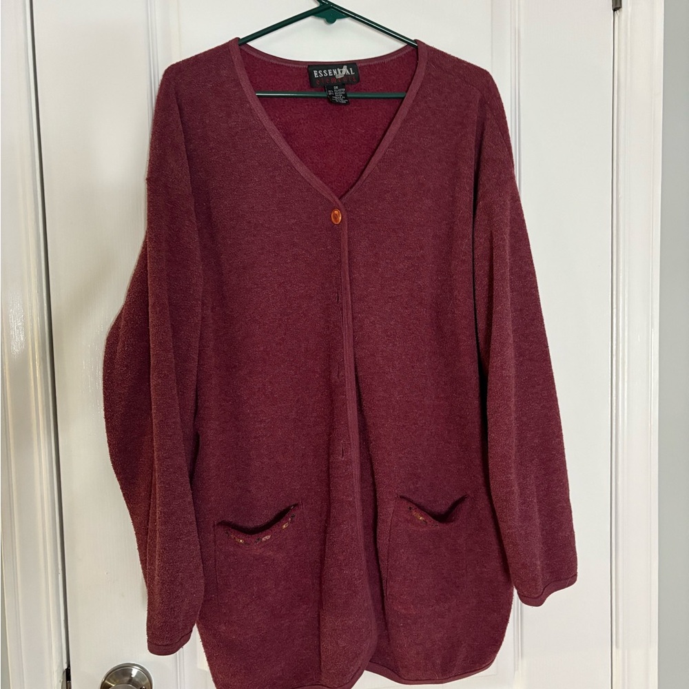 Element Women's Deep Burgundy Cardigan